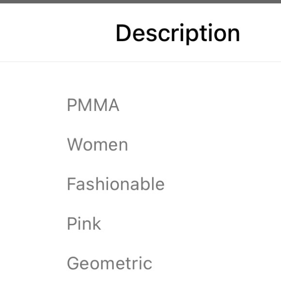 Cute, pink & white drop earrings - Picture 5 of 5